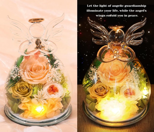 angel figurine night light