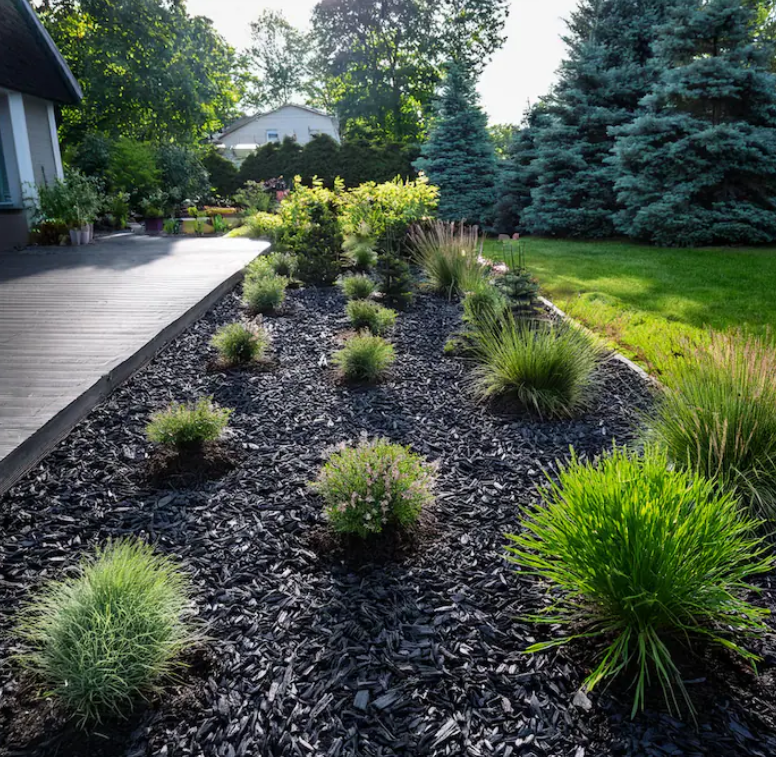 mulch flowerbed