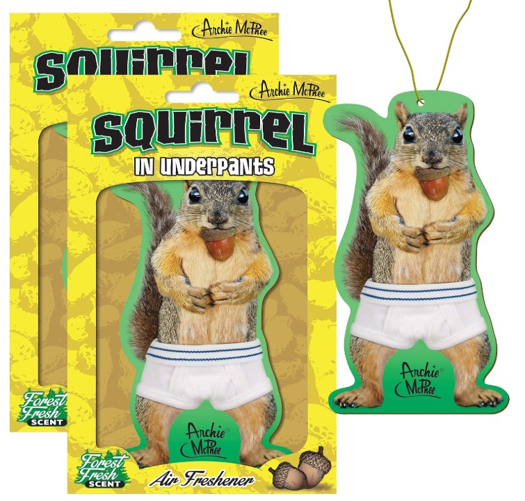 Squirrel in Underpants Air Freshener