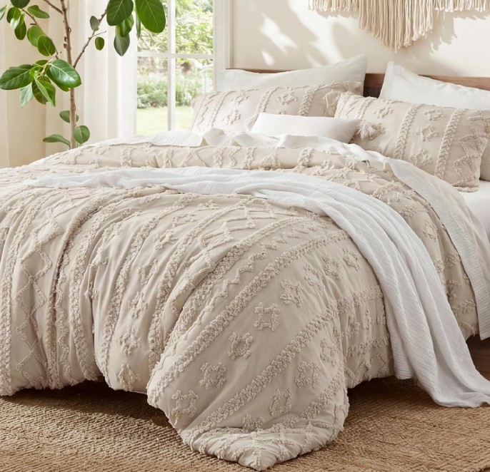 Boho decor Tufted bedding