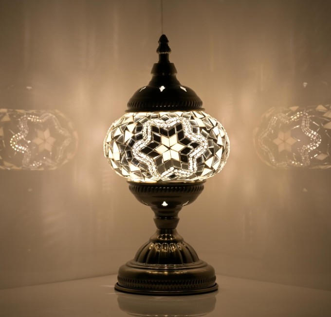 Boho decor table lamp