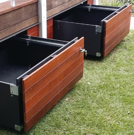 Deck storage drawer