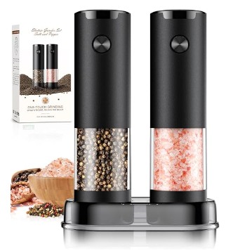 Electric Salt and Pepper Grinder Set