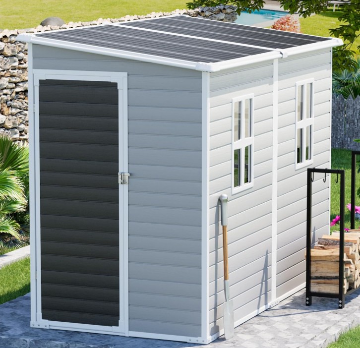 Backyard Storage; Resin Lean to Shed
