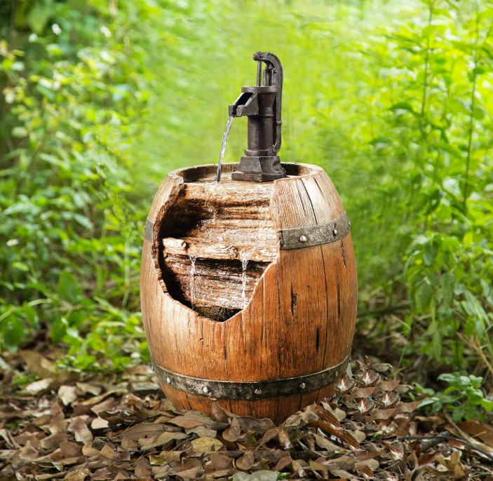 barrel pump waterfall