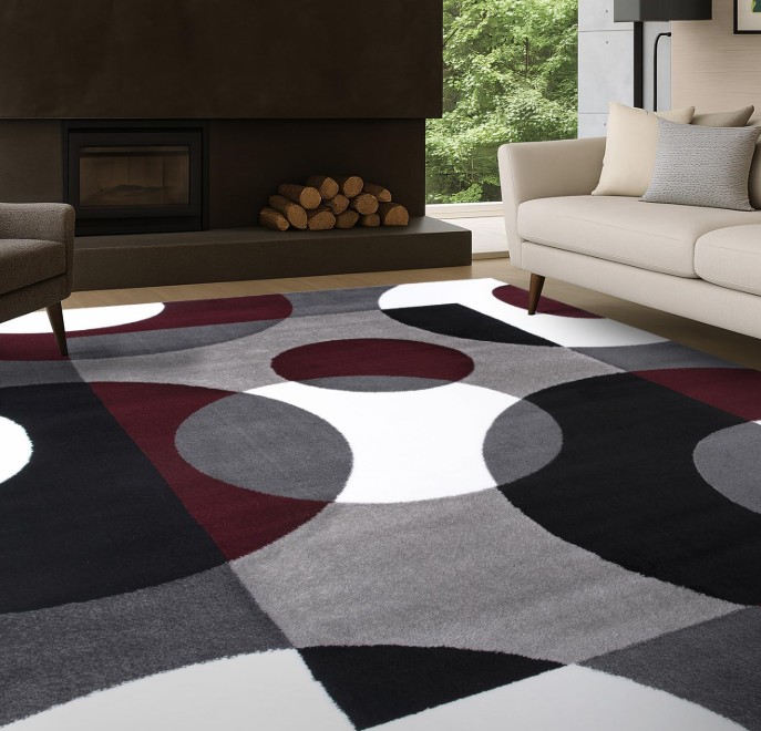 bold area rug
