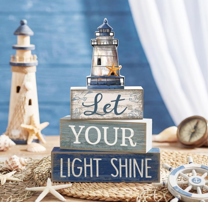 coastal wooden lighthouse