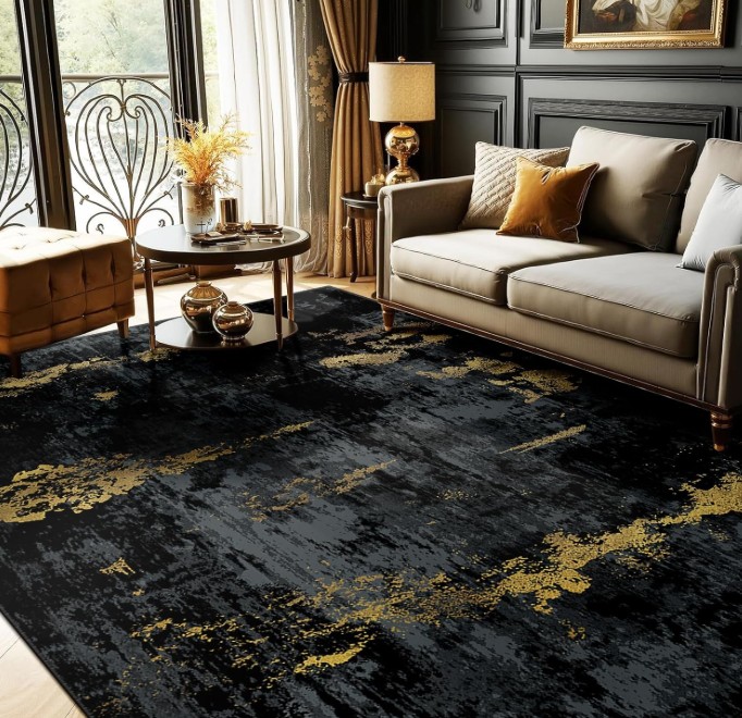 dark academia rug