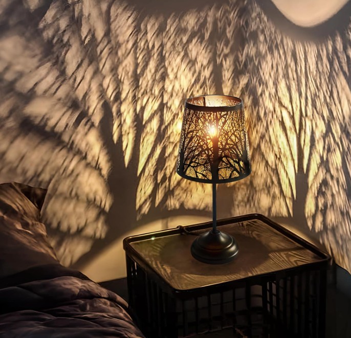 dark academia decorating; table lamp