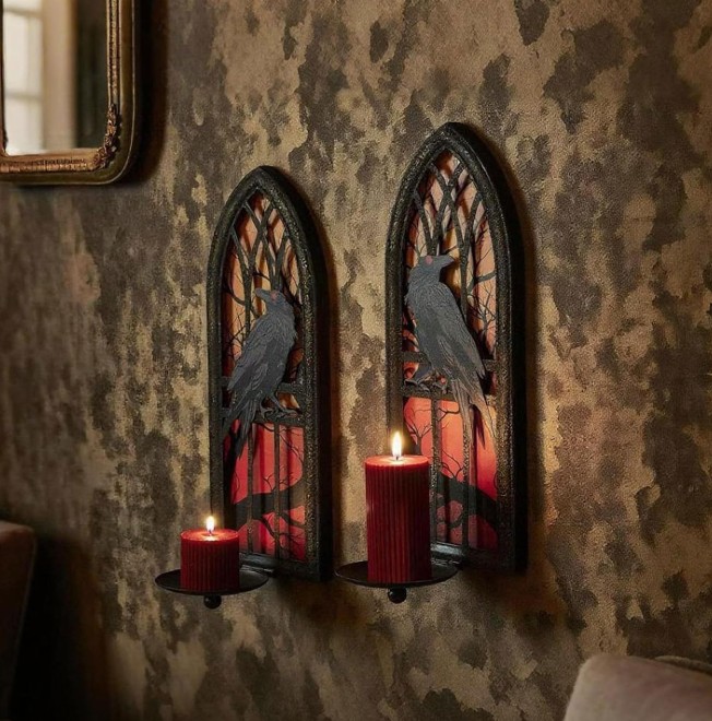 dark academia wall candles