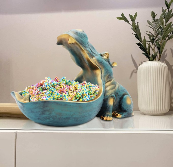 eclectic decor hippo