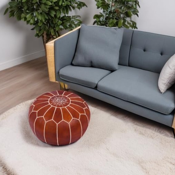 eclectic decor pouf