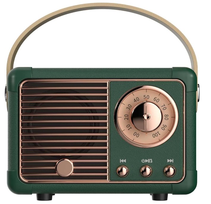 eclectic decor retro radio bluetooth speaker