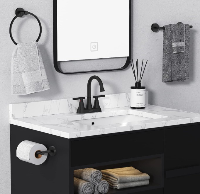 matte black faucets