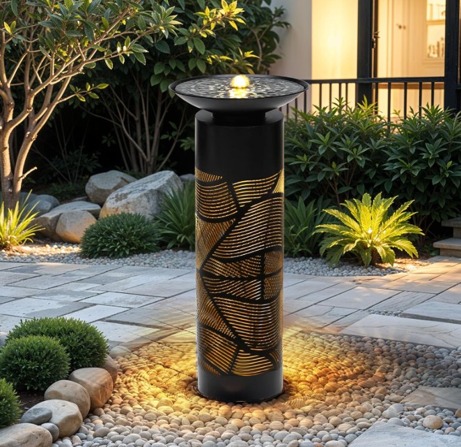 metal fountain