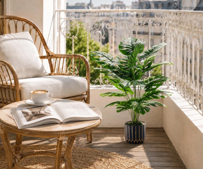 modern farmhouse fake plants