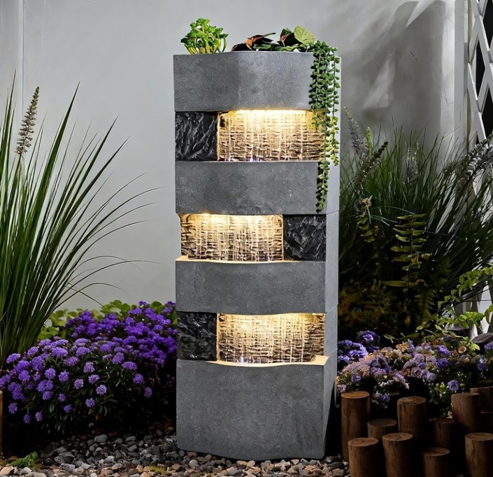 modern fountain