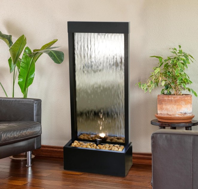 indoor water features; wall fountain