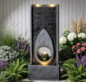 Indoor Water Features; wall fountain