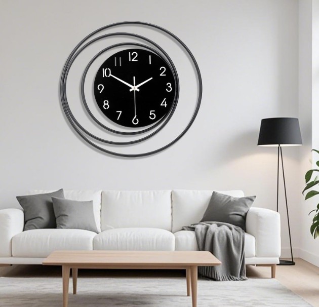 Accessories for a Chic Black and White Home; Dankeit 16inch Decorative Wall Clock