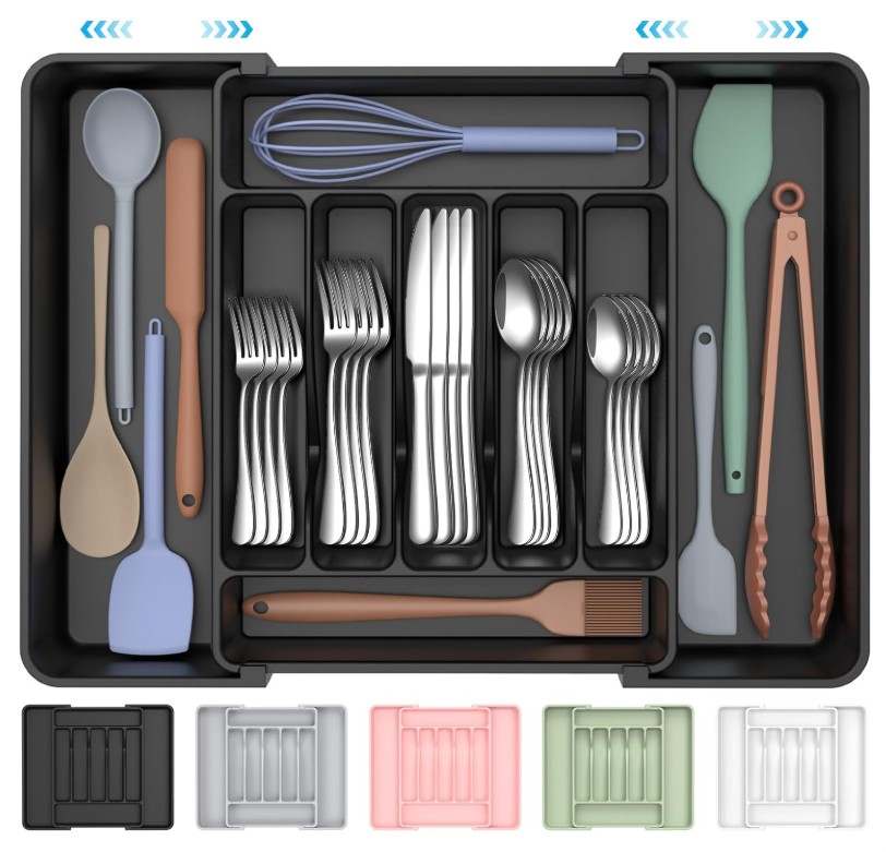 Extra Large Expandable Silverware Organizer
