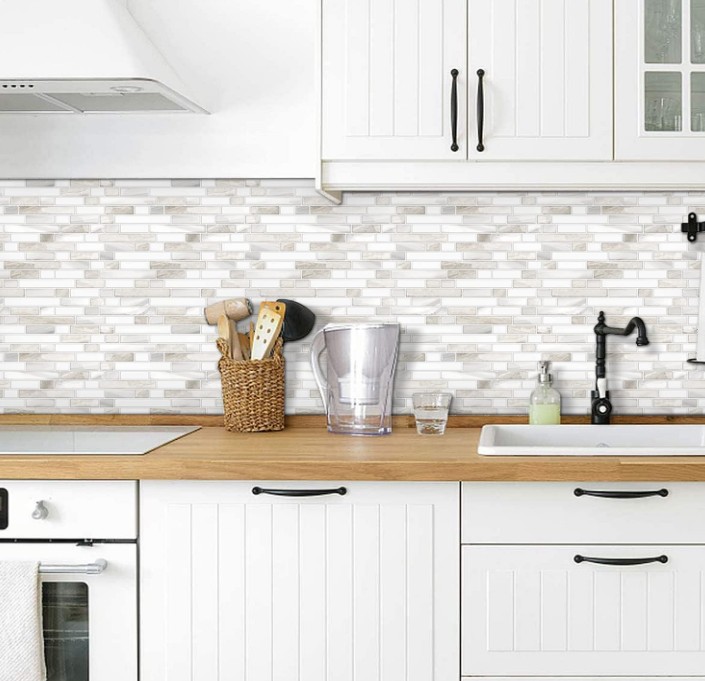 Peel and Stick, Self Adhesive Stick On Tile Backsplash