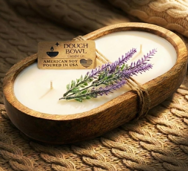 quiet luxury; dough bowl candle