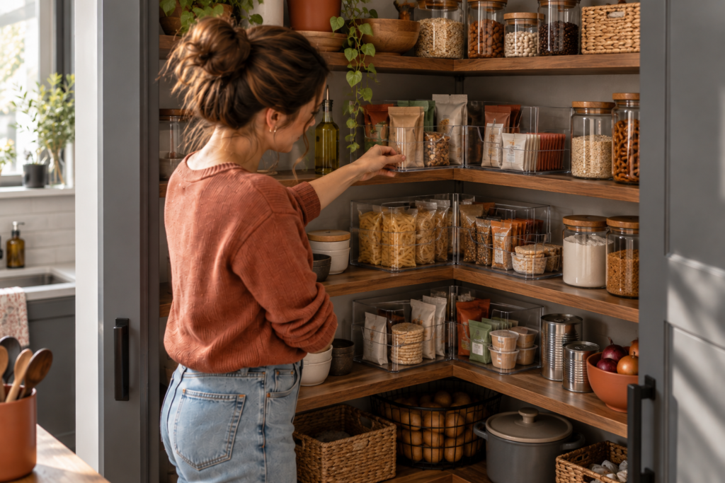 Corner Storage Products for Small Kitchens_pantry